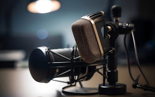 A podcasting mic