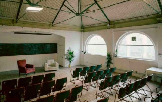 The 100-seat theatre space at Playhouse East