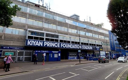 The outside of the Kiyan Prince Foundation Stadium - home of QPR