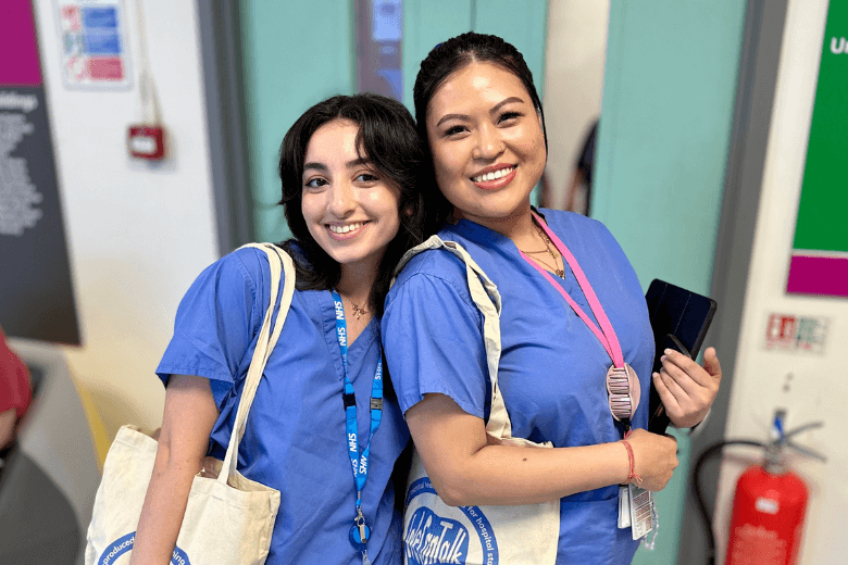 Hospital staff who had just signed up for the e-learning at a We Can Talk launch this May