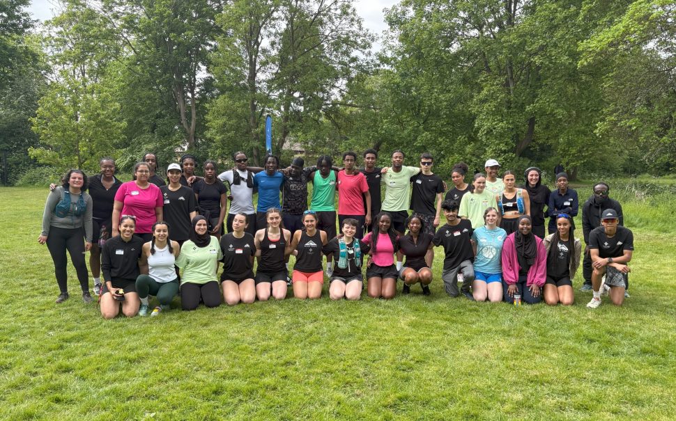 Group picture of Alpine Run Project participants after running meet