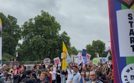 Beginning of Pride Festival March in London