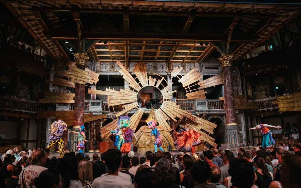 The company performing a dance in Twelfth Night