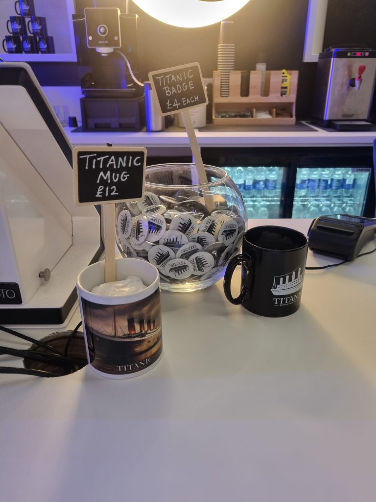 Items available to purchase at the experience