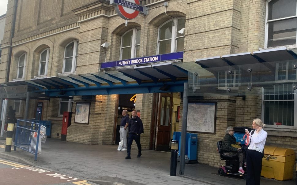 The entrance of district line Putney Bridge station