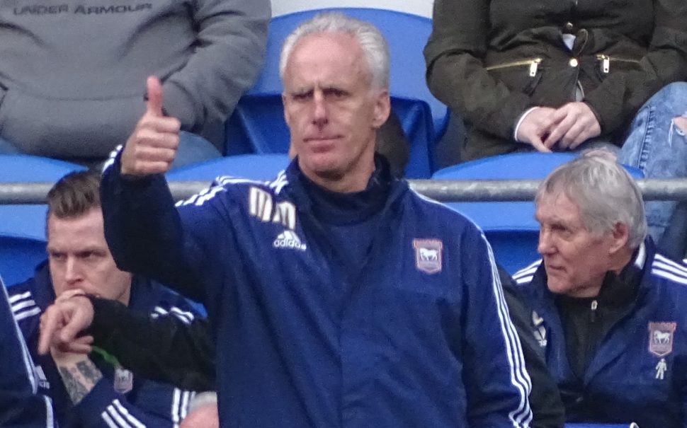 Mick McCarthy in 2016 as Ipswich Town manager (Credit: Jon Candy/Flickr licensed under the Creative Commons Attribution-Share Alike 2.0 Generic license)