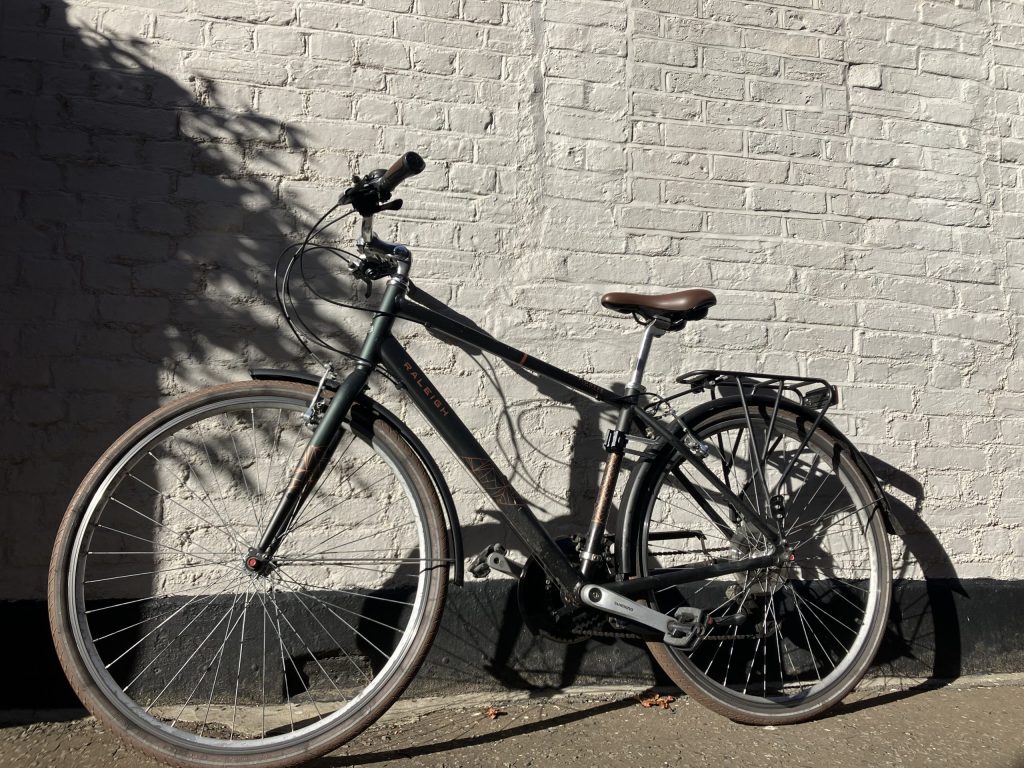 Jonny Singh's cheap bike he expects to get stolen. (Credit: Dan Dury)