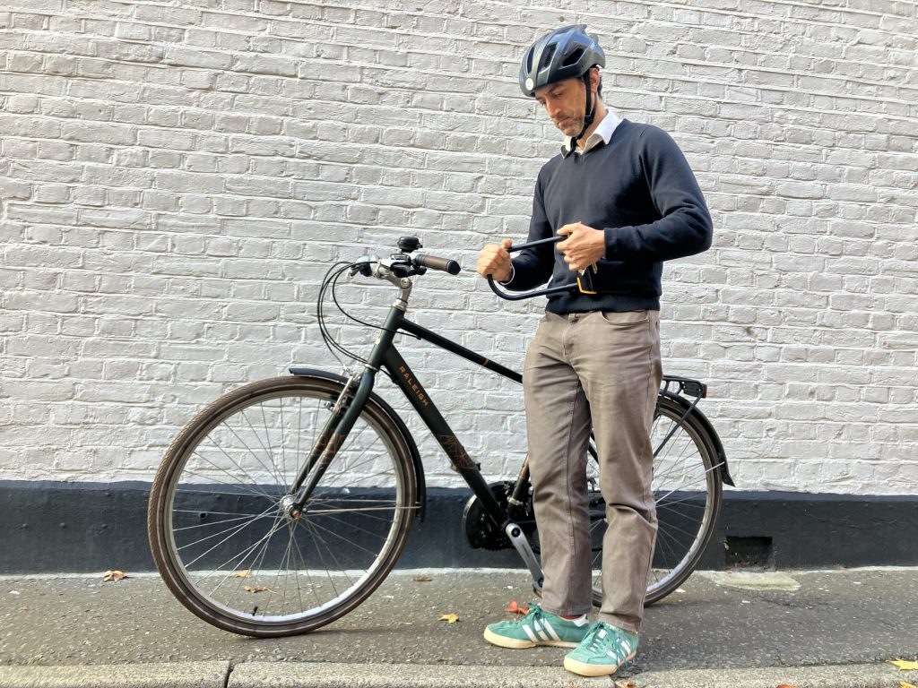 Jonny Singh with his cheap bike. He now rides a £200 bike purchased specifically because he expects it to be stolen. (Credit: Dan Dury)