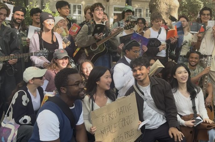 Performative man competition 2025, hosts and participants pictured