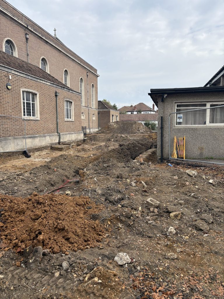 Church reconstruction site