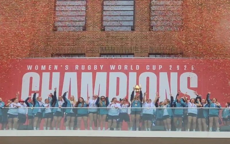 'So proud' - Overjoyed fans celebrate Women’s Rugby World Cup win with England players