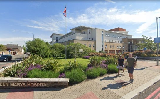 An outside shot of Queen Mary's Hospital, Putney.