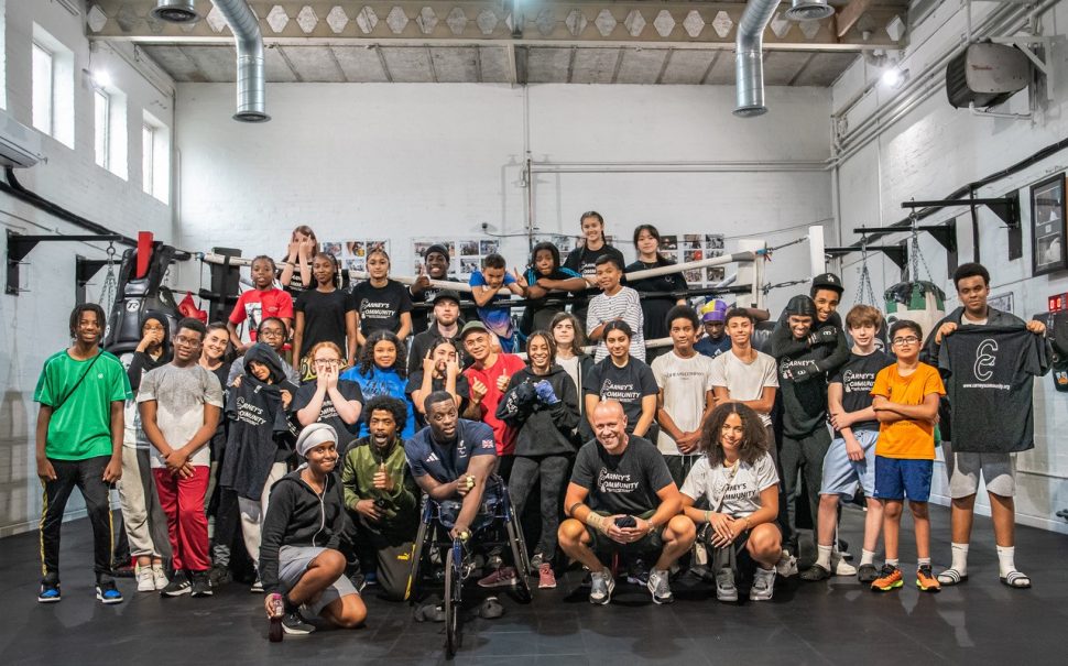 Members of Carney's Community, with George Turner (centre-right). Credit: Nick Cornwall