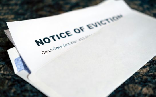 An eviction notice.