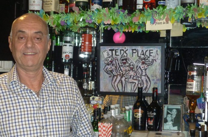 Man posing and looking at the camera