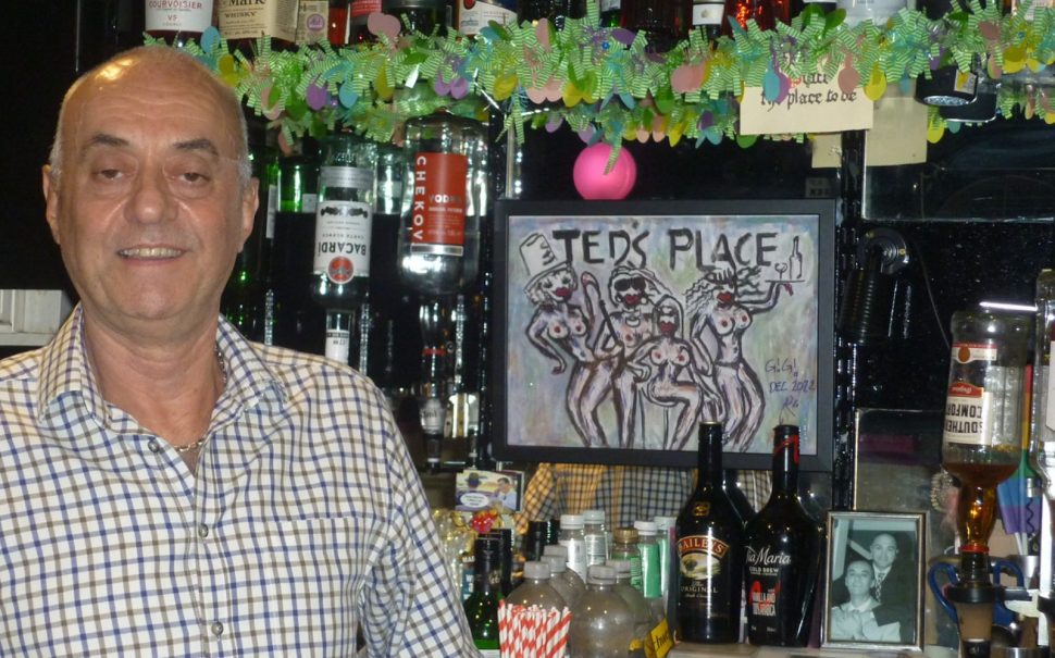 Man posing and looking at the camera