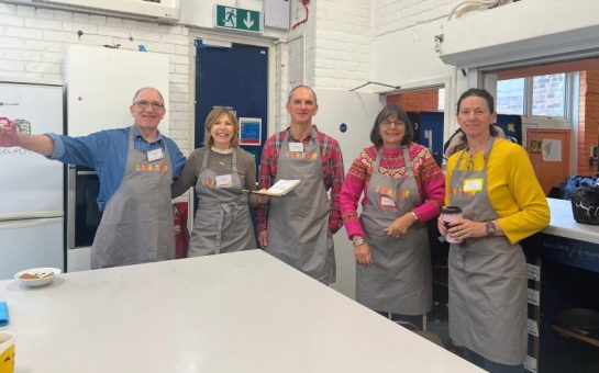 Volunteers at Richmond food charity cooking up