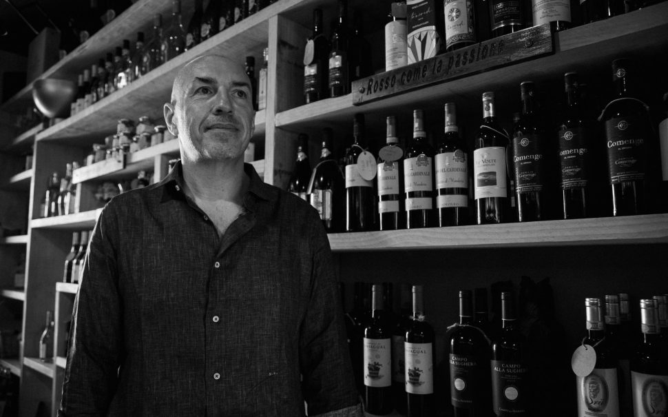 Man looking into distance