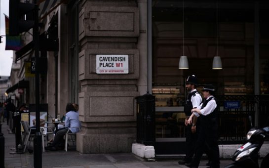 Image of two policeman walking