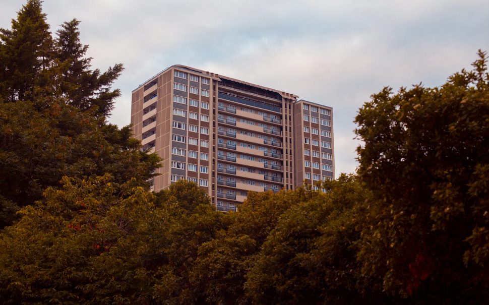 A block of flats in London