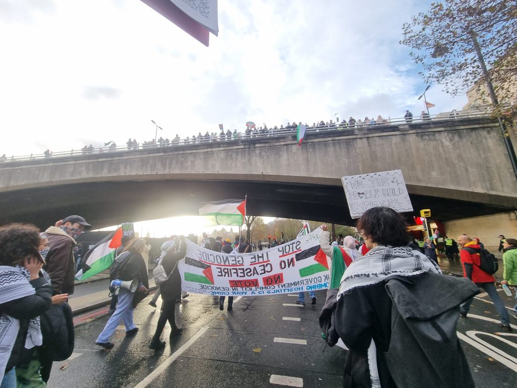 PSC National March for Palestine Protest. Credit: Yumna Iqbal