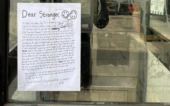 dear stranger: the letters travelling all around the world