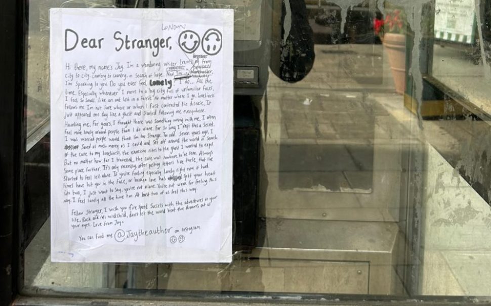 dear stranger: the letters travelling all around the world