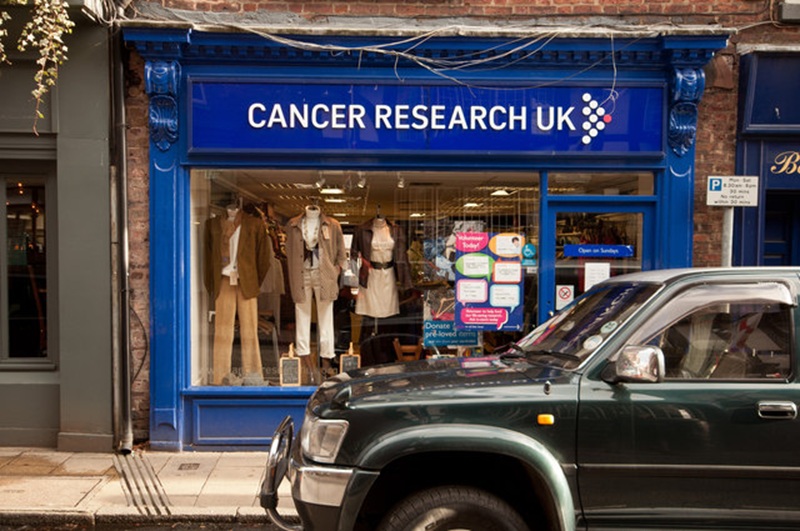 Cancer Research charity shop exterior