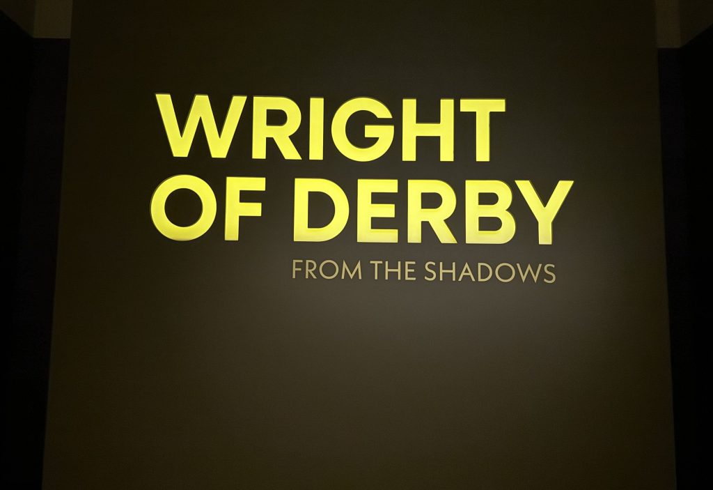 Image of title of the exhibition, Wright of Derby: From the Shadows