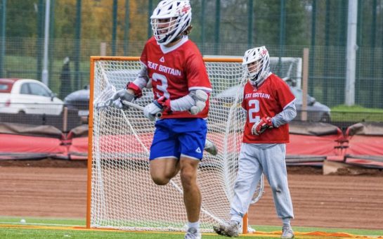 Ben Page-Laycock (Team GB, the organiser of the clinic) playing for Great Britain in 2025