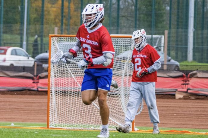 Ben Page-Laycock (Team GB, the organiser of the clinic) playing for Great Britain in 2025