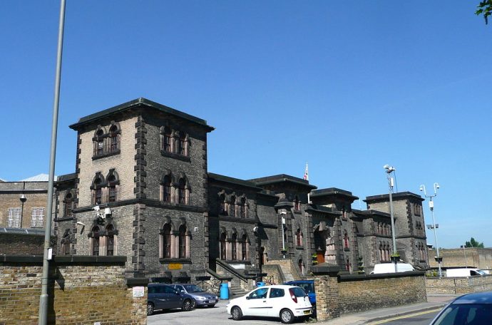 Outside view of Wandsworth Prison