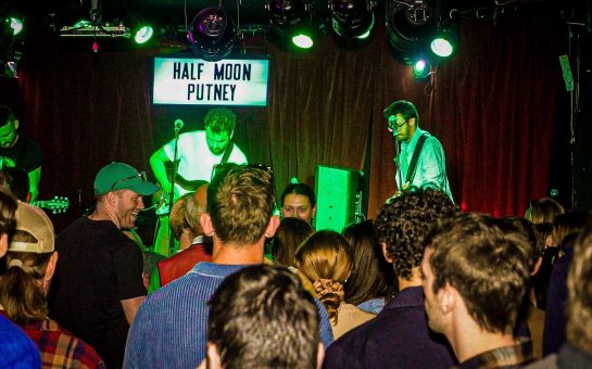 Band performs in front of packed crowd at Half Moon Putney