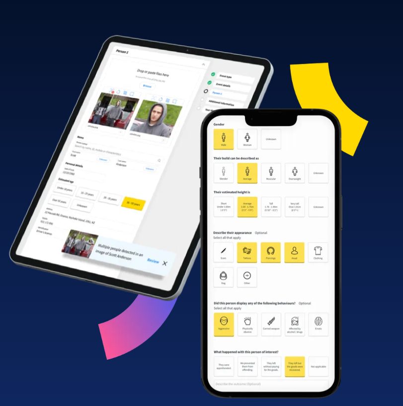 A picture displaying how the Auror direct-to-police reporting platform works