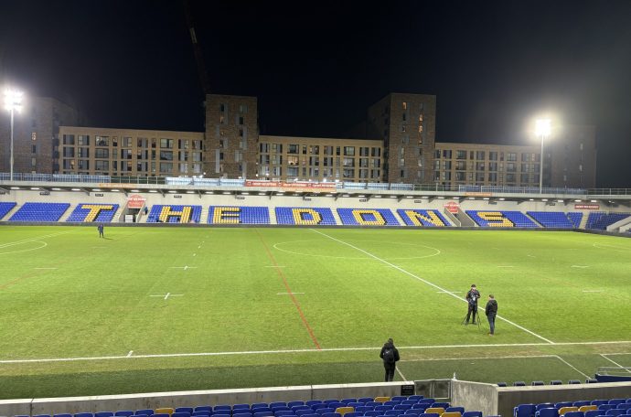 This is a picture of Plough Lance, the home ground of London Broncos.