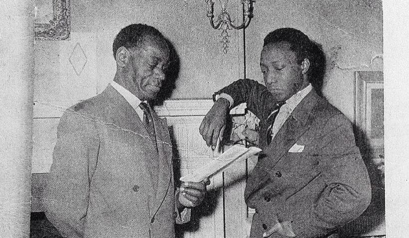 My great-grandfather, Musa Parma-Ntanda, joining the King of the Buganda Kingdom in exile in London