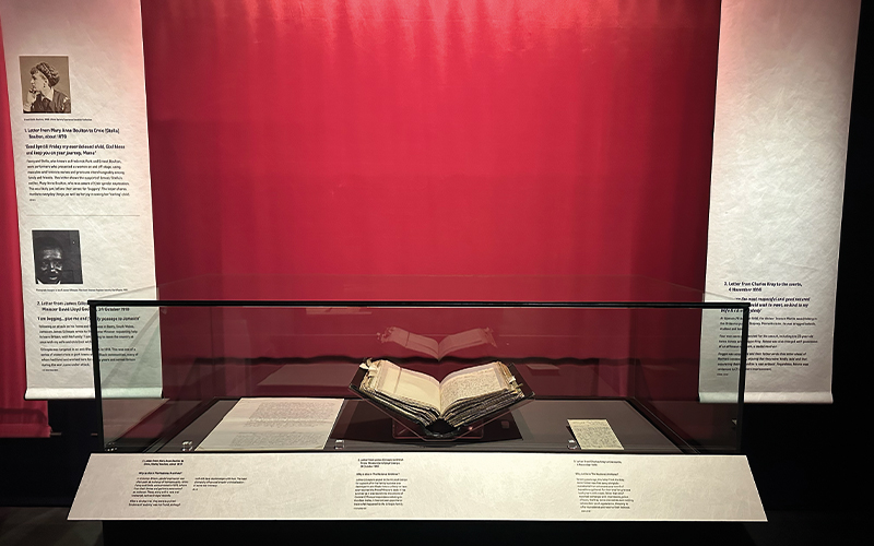 A document in the Love Letters exhibition.