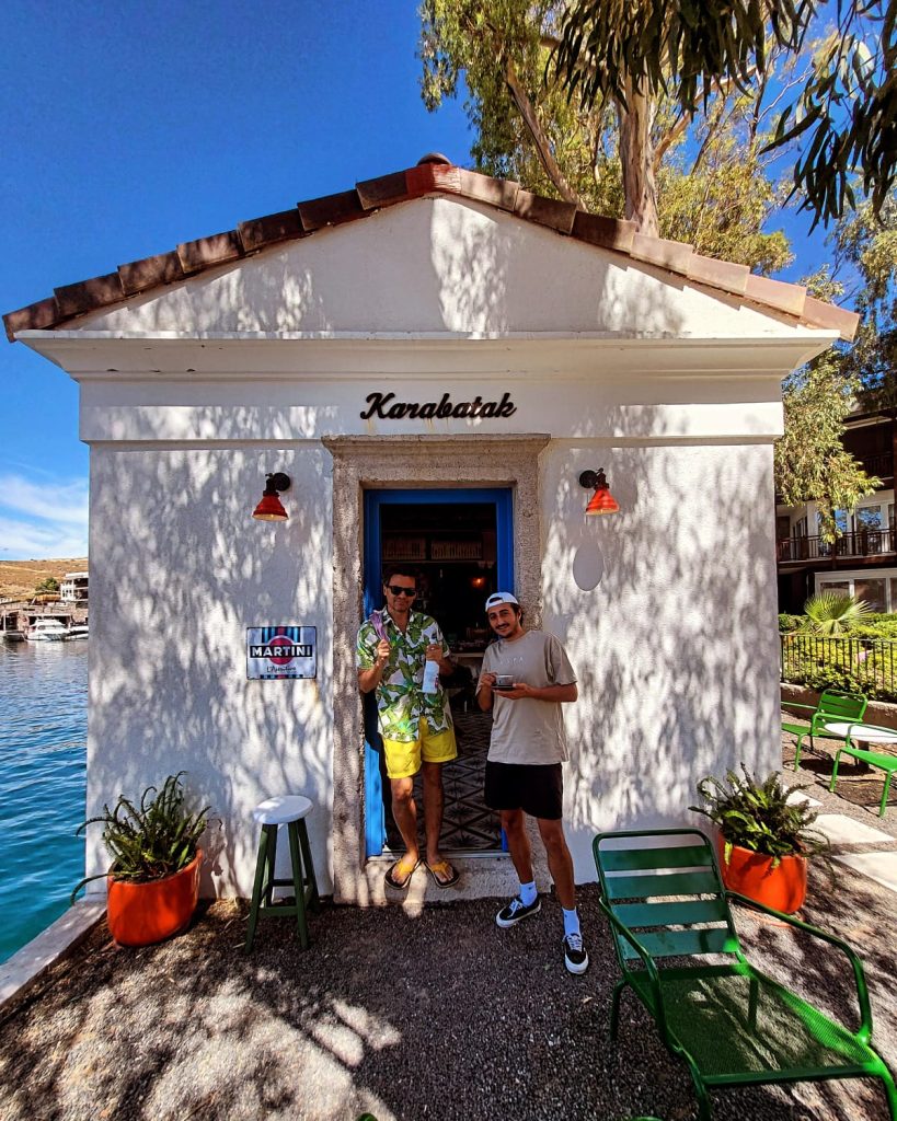 Ali Gokhan at Karabatak Coffee in Bodrum