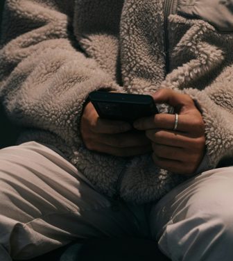 Person on mobile phone