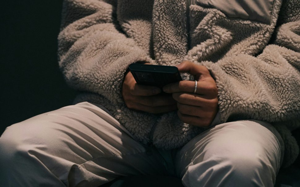 Person on mobile phone