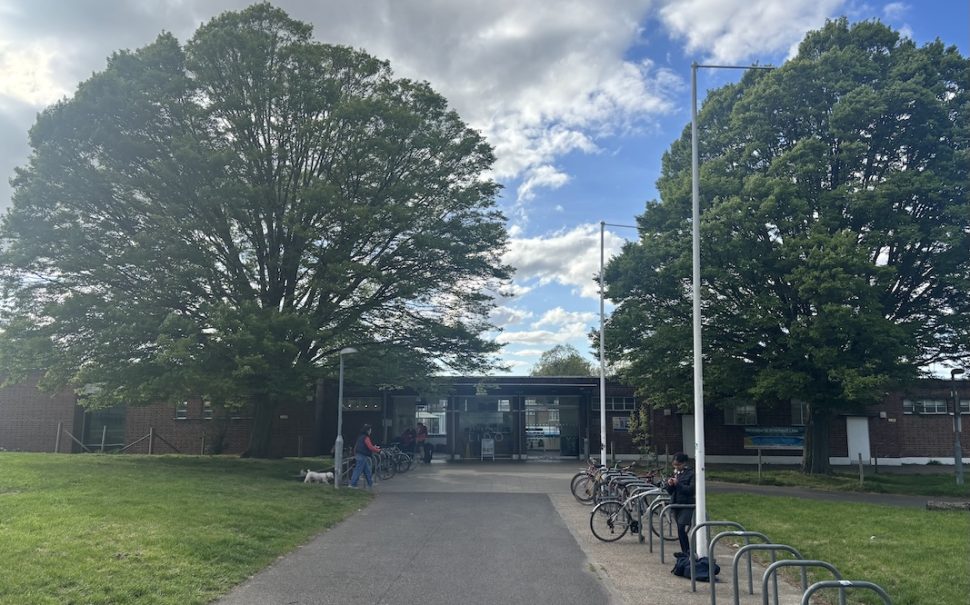 Brockwell Lido pictured from the front (Credit: Max Pryce)