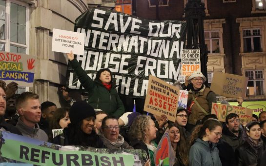 Protest outside Lambeth Council