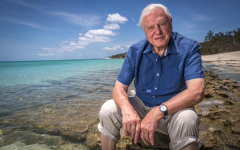 David Attenborough at the Great Barrier Reef