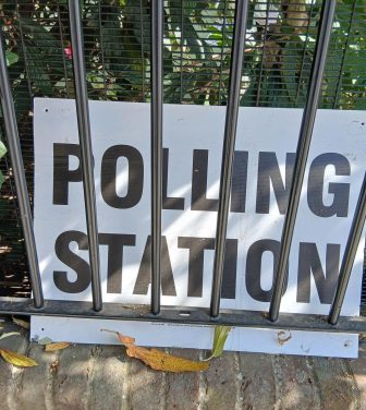 Image of a polling station