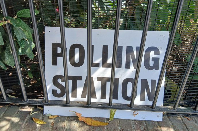 Image of a polling station