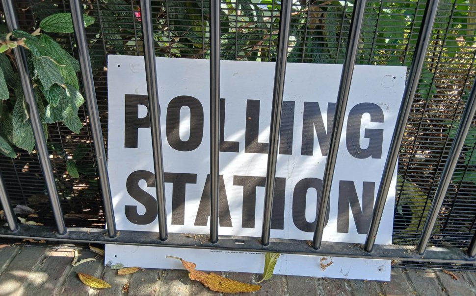 Image of a polling station