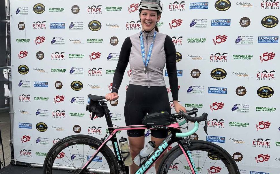 Ellie Ritchie, who is cycling 220 miles from Manchester to London for Ambitious about Autism