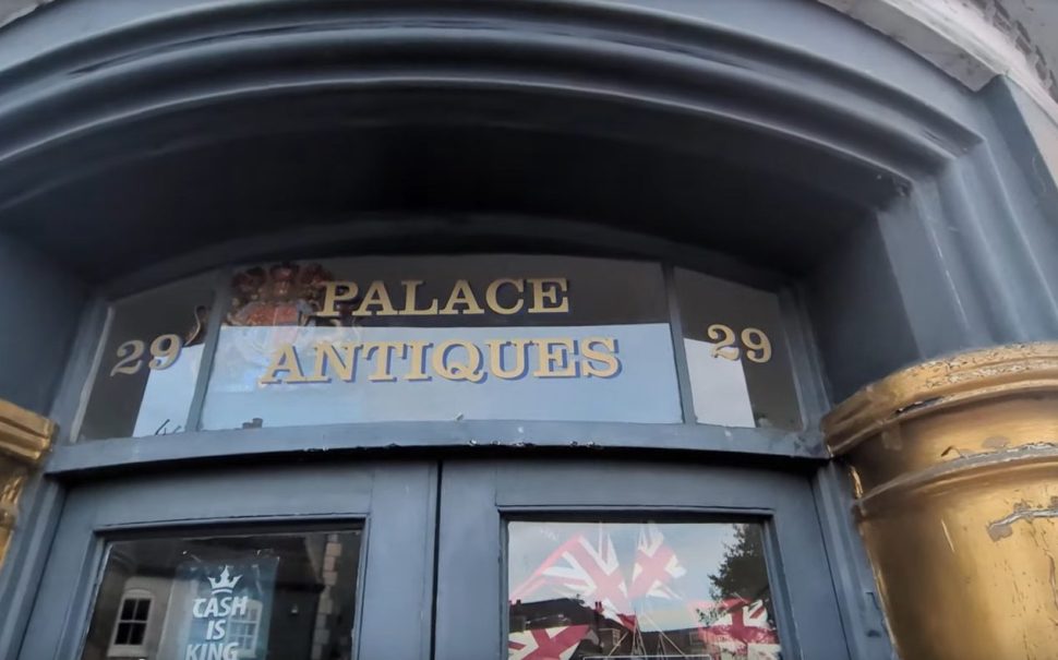 The frontage of Palace Antiques in East Molesey.