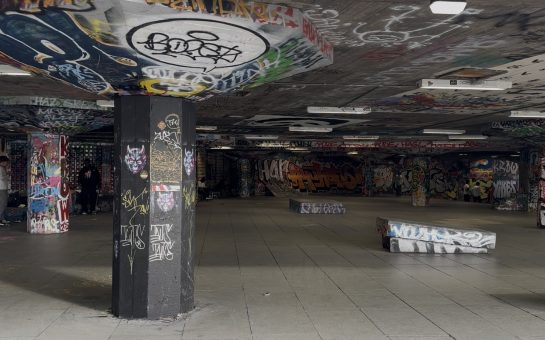 A picture of the Southbank Centre undercroft skate space.