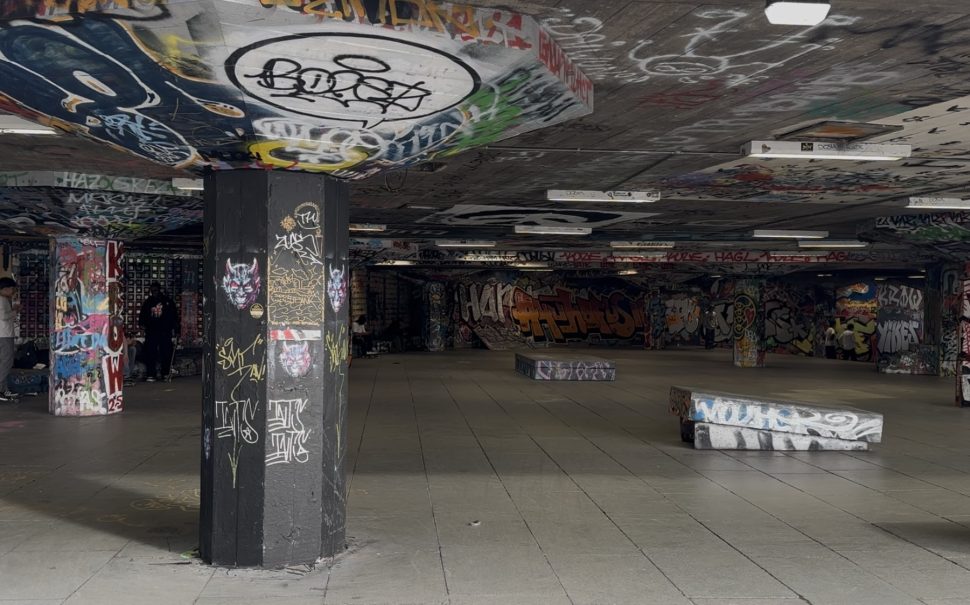 A picture of the Southbank Centre undercroft skate space.